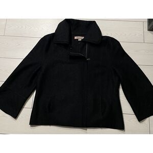 Beyond Threads Black Alpaca Wool Blend Jacket Made in Peru Size‎ XL